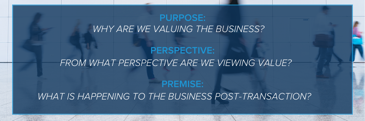 Blog Support Image - Purpose, Perspective, Premise — the Three Ps of Business Valuation