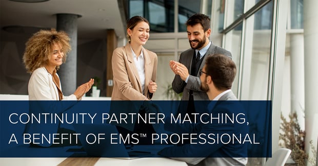 Continuity Partner Matching, a Benefit of EMS Professional
